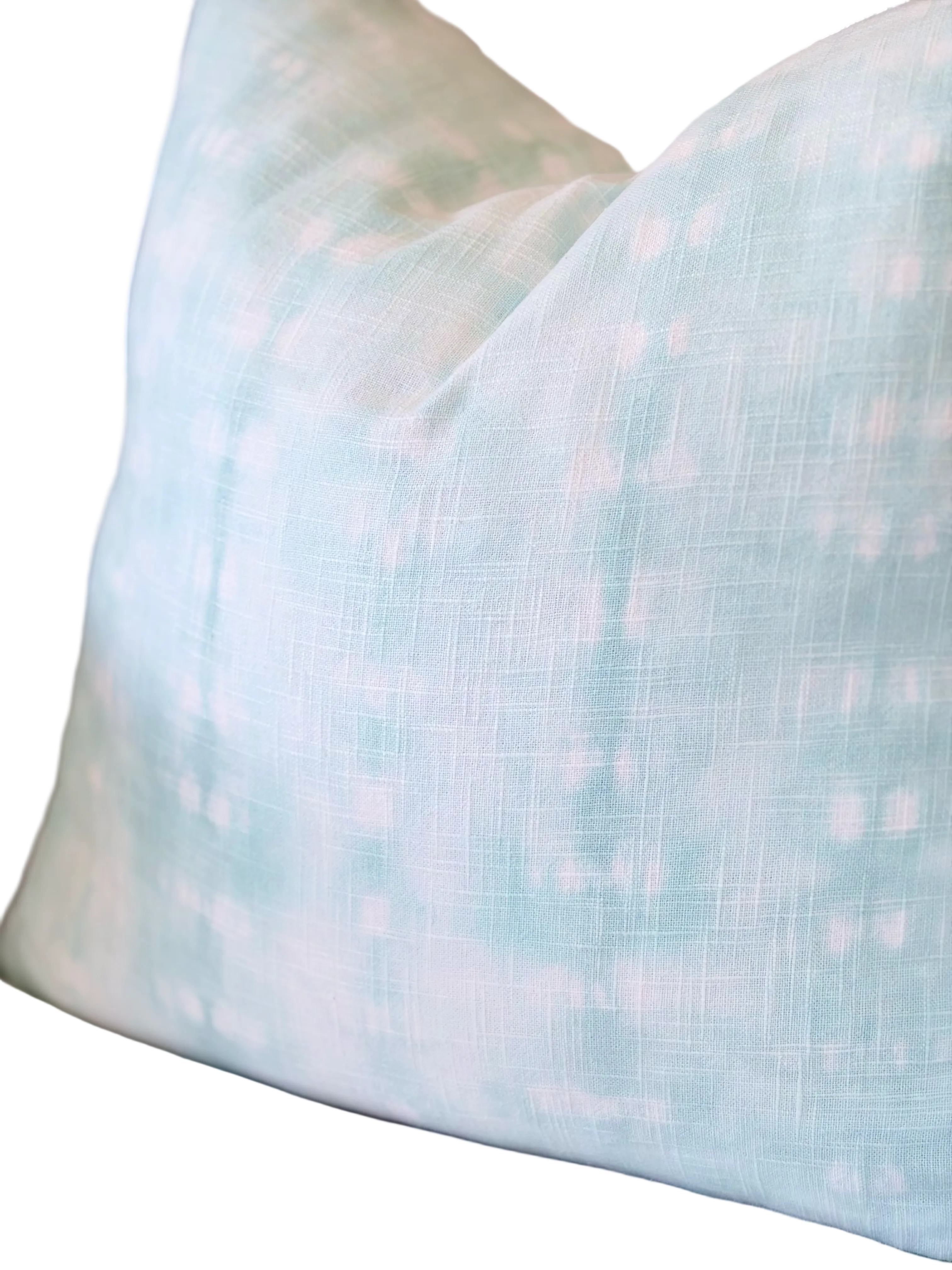 24" Shibori Bamboo Pillow - Seafoam