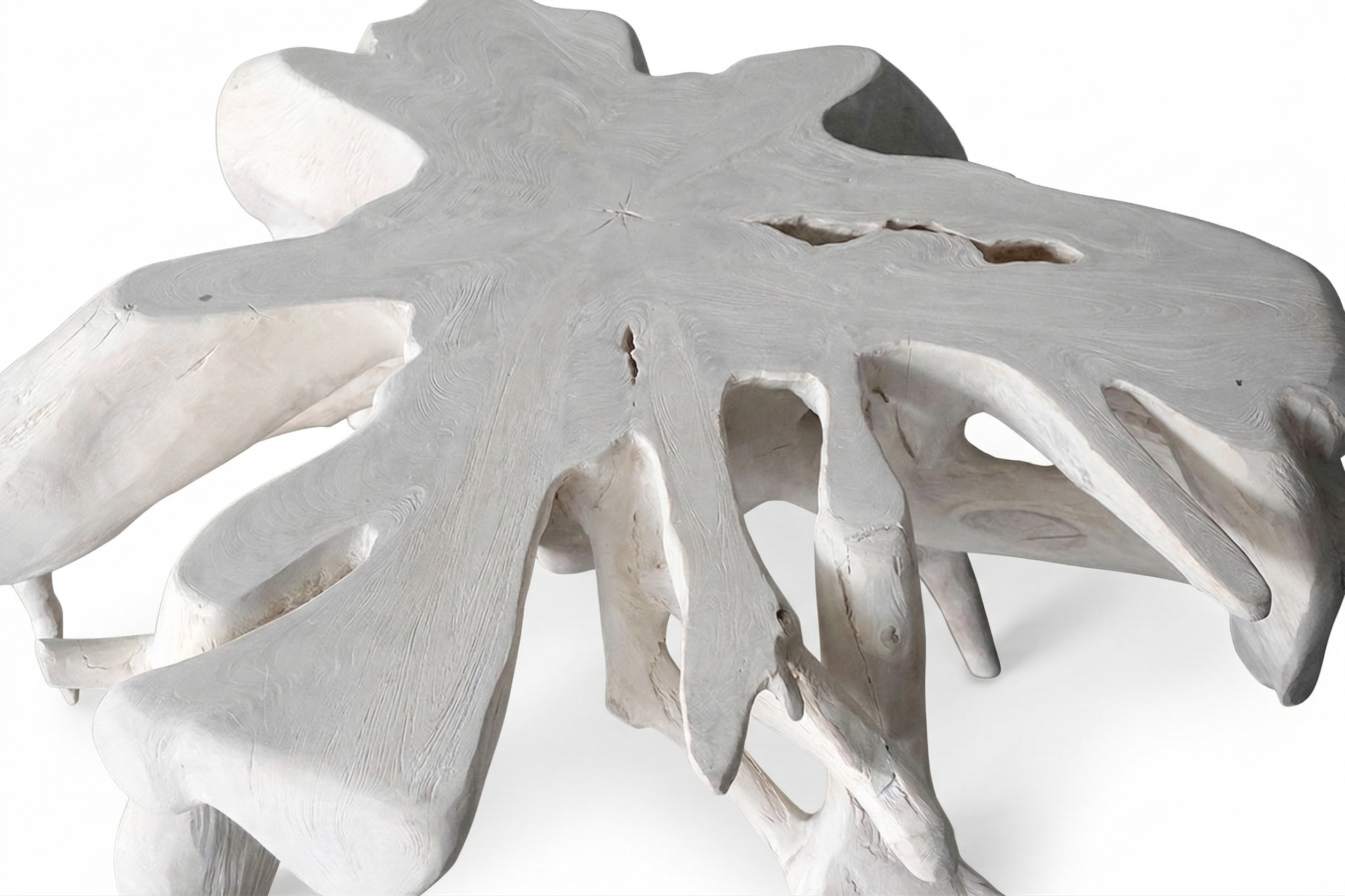 36" SUN-BLEACHED TEAKROOT COFFEE TABLE I