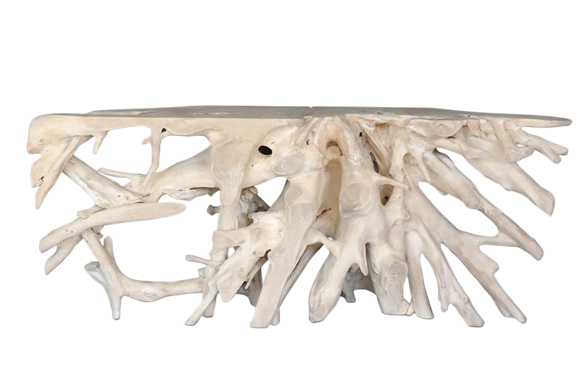 78" SUN-BLEACHED TEAKROOT CONSOLE