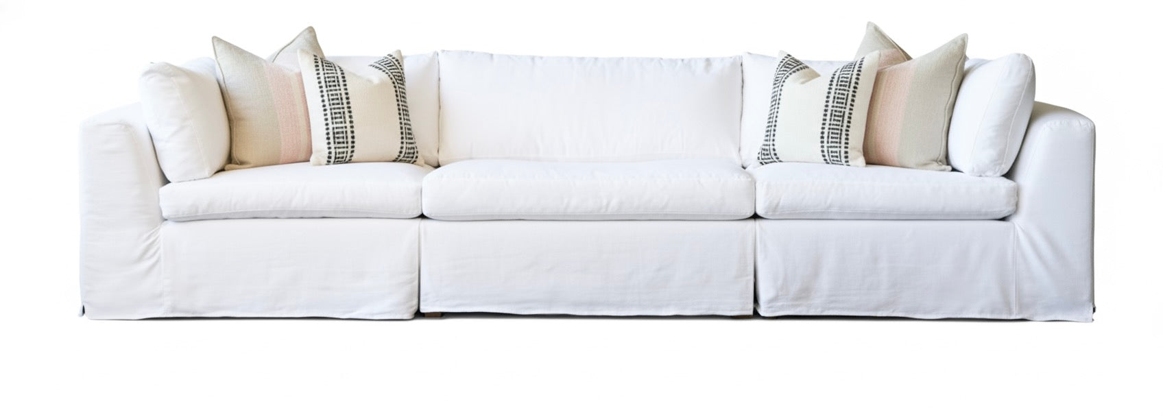 SANTA BARBARA SLIPCOVERED MODULAR SECTIONAL-SOFA