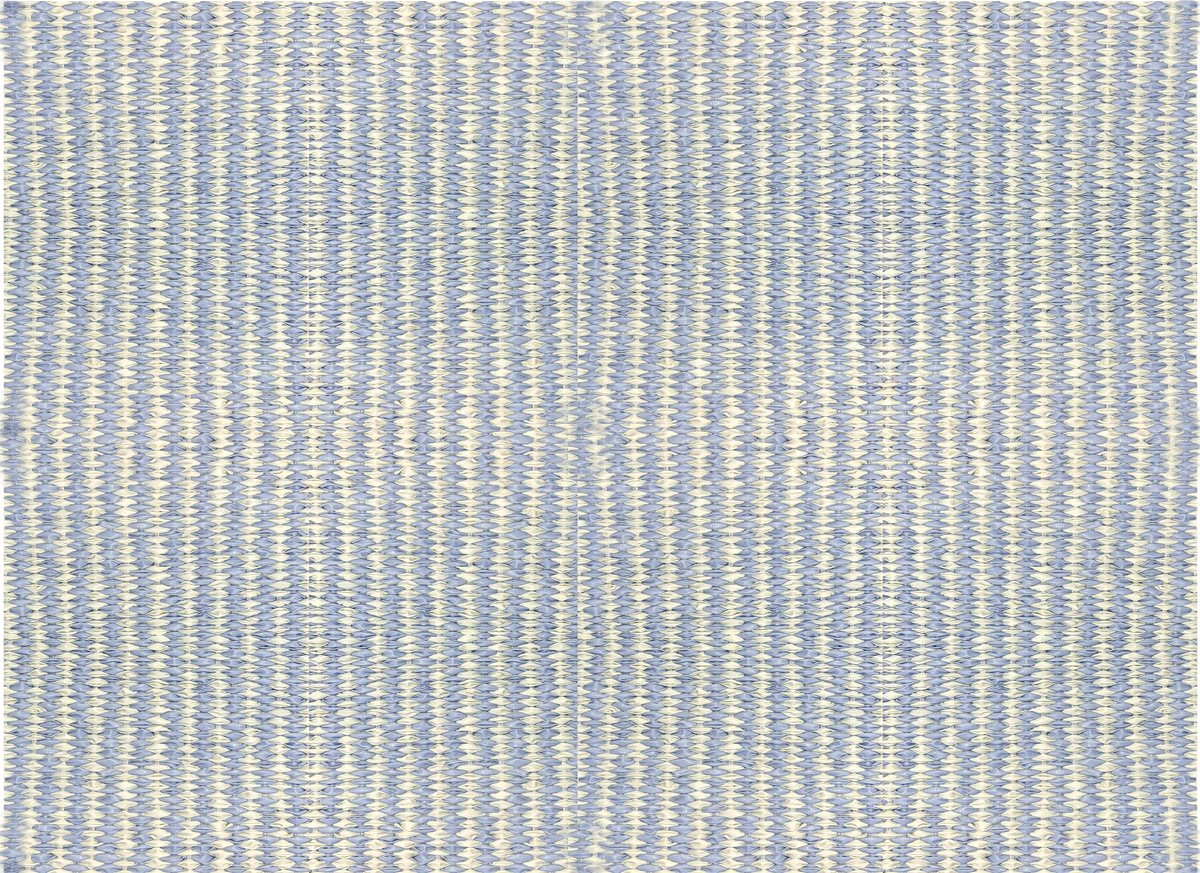 Subtle Strie Indoor/Outdoor PVC Rug - Powder Blue & Albany White
