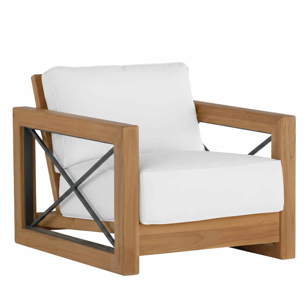 ATLAS TEAK ACCENT CHAIR