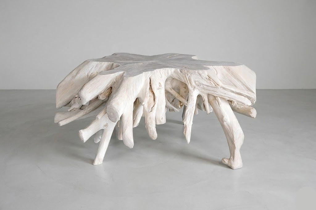 42" SUN-BLEACHED TEAKROOT COFFEE TABLE I