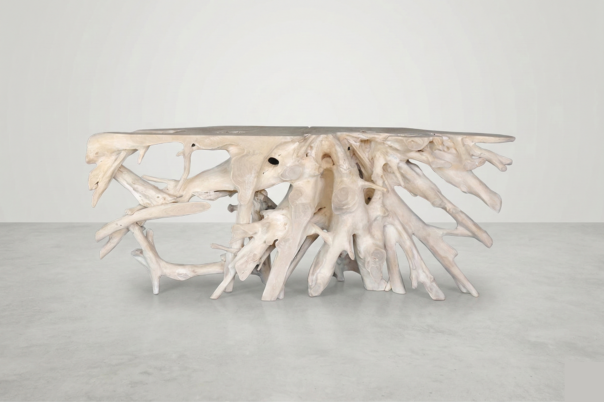 78" SUN-BLEACHED TEAKROOT CONSOLE