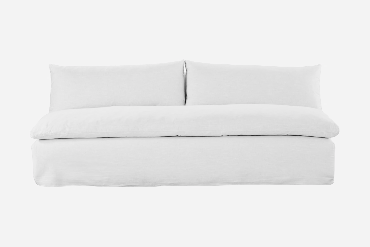 SALT CREEK ARMLESS SLIPCOVERED SOFA