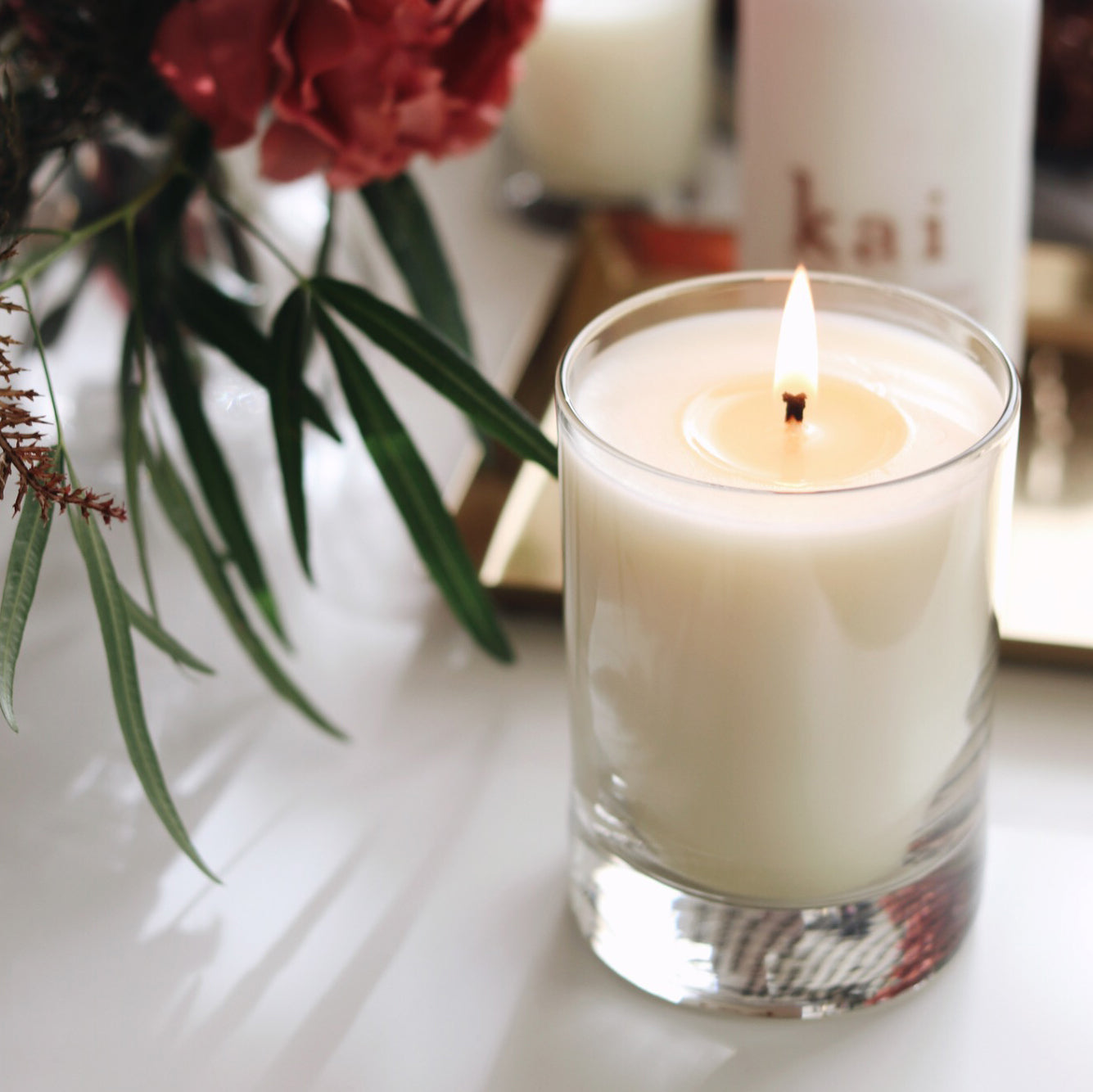 Kai Fragrance Rose Skylight Candle 10 oz